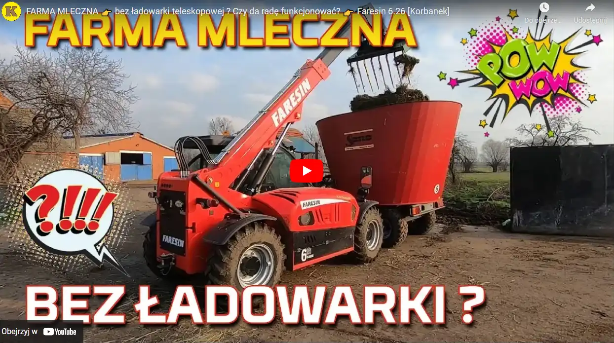 Ładowarka Faresin film na gospodarstwie